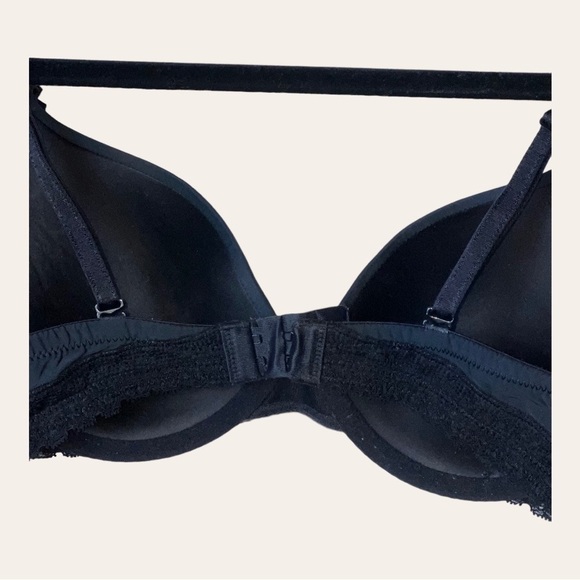 0335. Felina Black Lace Padded‎ Underwire Bra 34C Adjustable Straps - Picture 5 of 5